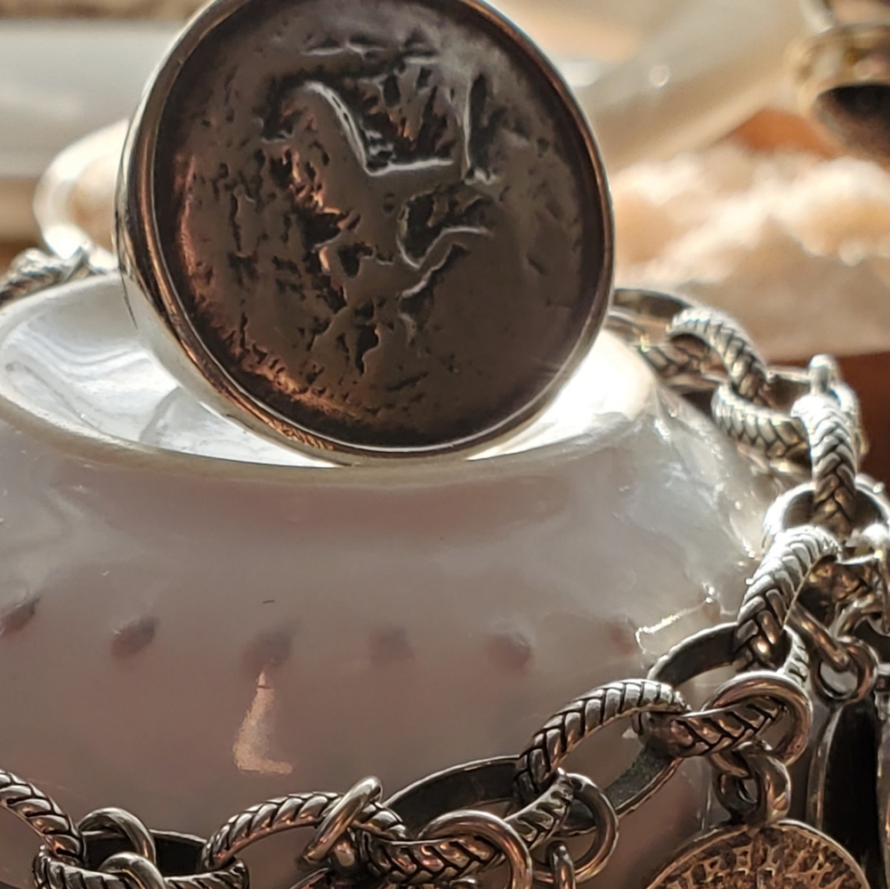 Silpada Roman coin ring
